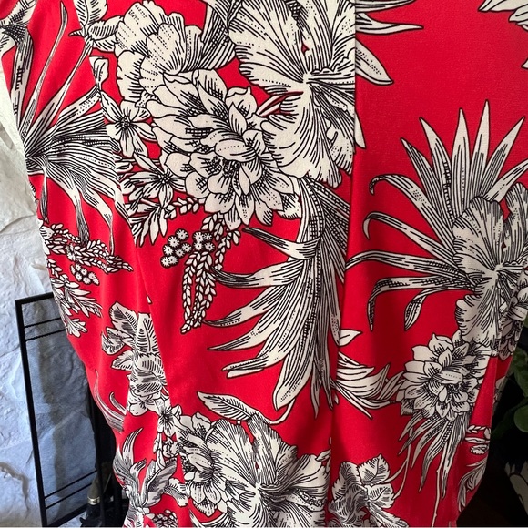 Enfocus Studio orange print sleeveless dress size 8 - Picture 7 of 10